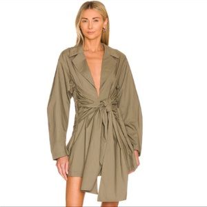 L'Academie The Draya Mini Dress in Sage Green size Small